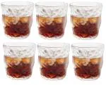 VIKIJO Frosted Glass for Whiskey, Beer and Rum, 300 ml - 12 Pcs