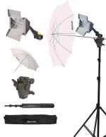Sonia B4 Continuous Video Light Kit with 9 ft Light Stand B4 Sungun 1000W Halogen Tube B-Bracket Umbrella Carry Bag for Photography Video