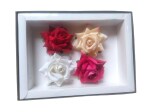 Shivoria 4 Pcs Elegant Rose Blossom||Side Clip for Graceful Hair Styling