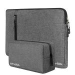 Stysol Grey Denim 14 Inch-15.6 Inch Laptop Sleeve For Hp, Lenovo, Dell, Asus, Acer Chromebook Notebook (Set Of 2)