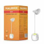 Halonix Ray Rechargeable LED Study/Table/Desk Lamp, Touch Control, USB Charging, 3-in-1 Light Color