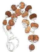 Feel Touch Mart 1 to 14 Mukhi Rudraksha 1to14 Nepal Beads Pendant sarva siddha mala rarest Rudraksha bead Nepal Rudraksha Jaap Mala 1 se 14 Mukhi Sarva Siddha Rudraksha Mala Energized Bead For Men With Gauri Shankar & Ganesh Certified