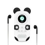 RUIZU X31 1.5 inch Screen 16 GB Panda Cartoon Design Portable Small White, Black MP3 Player with Bluetooth 5.0, FM Radio, Voice Recorder