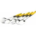 Denique Yellow Stainless Steel Spatula Cooking Set