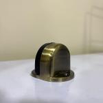 Plantex Premium Floor Mounted Door Buffer/Sound Dampening Rubber Buffer for Bed Room/Living Room/Kitchen/Bathroom Door Pack of 1 (Brass Antique)