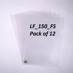 FILE MARS VIRGIN PAPER SHEETS 150 MICRONES L TYPE FOLDER (Set Of 12, White)