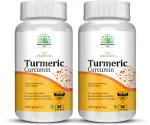 Healthy Nutrition -Just for the Health of it Turmeric Curcumin for Immunity and Joints Pain - 90 Capsules (pack of 2)