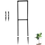 Invelligen Black Plant Support Pole and Balcony Privacy Screen 5 ft