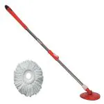 Winberg PINKROD-RFL1 Red Rotating Mop Rod Stick With 1 Refill (Pack of 2)