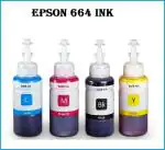 INK POINT T6641 Refill for Epson Printers Multicolor Ink Bottle pack of 4
