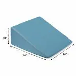 UrbanBed High Resilience Foam Base & Memory Foam Comfort Layer Medium Size Orthopaedic Wedge Pillow with Removable Cover, 1 Unit (Teal) 24 x 24 x 10 Inches. Best For Sleeping, Back & Neck Pain Relief, Pregnancy, Anti Snoring, Acid Reflux