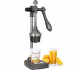CHEFWARE Aluminum Instant Hand Press Citrus Fruits and Vegetable Juicer, Big, Black,100% Made In India (Juice Pro Antique Silver)