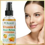 Kuraiy 100% Organic Vitamin C Face Serum with Mandarin | For Glowing Skin | With Pure Ethyl Ascorbic Acid.