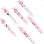 Silly Panda 10-in-1 Pens for Kids Multi-color Ballpoint Pen Rabbit Style Cartoon Pen Student Random Set of 2