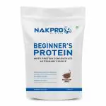 NAKPRO Beginners Whey Protein Concentrate | 13.27g Protein, 2.94g BCAA (1 Kg, Chocolate)