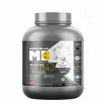 MuscleBlaze Biozyme Iso-Zero, Zero Carb, 100% Pure Whey Protein Isolate with USA Patent-Published Enhanced Absorption Formula (EAF), Informed Choice UK, Labdoor USA Certified, 27 g Pure Isolate Whey Per Scoop (Strawberry Delight, 2 kg / 4.4 lb)