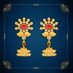 Traditional Gold Platted Wedding Jumkhi Earrings Collection ERG2068