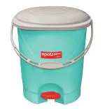 Spotzero By Milton SZ Clean Up Pedal Bin, 12 Litres, Aqua Green