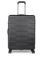 Delsey Quito Black Expandable Checkin Suitcase 75 cm
