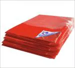 TUFFPAULIN 9FT X 12FT 150 GSM Red Heavy Duty Tarpaulin Tirpal Tadpatri Tharpai Thadika, Extra Strong, Eyelets, UV Resistant, 100Percentage Waterproof Virgin, 6 Layer MLCL 3D Rib Technology,1 No.