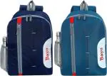 Bayo N-Blue & Sky Blue 2 pc combo For School Collage Office Tuition & Picnic Backpack 25 L Laptop Backpack |Grey, Blue, Multicolor