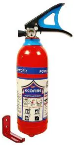 Eco Fire Red Abc Powder Type Fire Extinguisher, 1 Kg