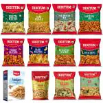 Indiyum Ready to Eat Healthy Navratan Mixture Namkeen Combo Aloo Bhujia Namakpare