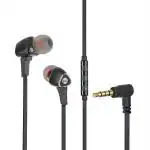 Macjack Black Wave 100 In Ear Wired Earphones With Mic, Volume Controls, Immersive Bass, Peak Noise Cancellation, 10mm Dynamic Drivers
