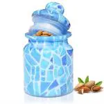 Pure Source Airtight Glass Jars & Containers With Lid Decorative Jars| Candy Jars| Glass Jars for kitchen Storage 250 ML (Set of 1) Multicolor (ONE PCS)