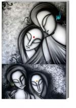 Surmul Black Sunboard Medium Lord Radha Krishna Ji Gods