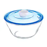 Sanjeev Kapoor Kingston High Borosilicate Mixing Bowl 1 PC 1000 ML- Blue Lid
