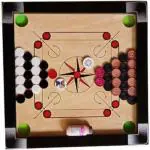 Writzo Multicolor Wooden Carrom Board With Coins