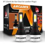 Cloudsale Ultra Led Headlight Bulbs Cob 72W 9000Lm 6500K (Pack Of 2)