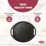 Rock Tawa Dosa Tawa 28 cm/11 Inch/Pre-Seasoned Cast Iron Skillet