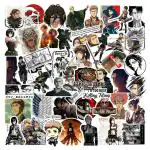 CodersParadise Pack of 50 Attack On Titan Anime Aesthetic Vinyl Stickers for Laptop, Journal, Bike Helmet, Diary, Guitar, Mobile Case - Waterproof.