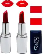 OUR BEAUTY Multicolor Creamy Matte Moisturising Lipstick Ks03 (Set Of 2)