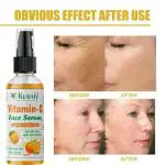Kuraiy 100% Organic Vitamin C Face Serum with Mandarin | For Glowing Skin | With Pure Ethyl Ascorbic Acid