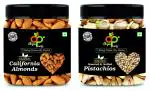 Organic Purify 500g Dry Fruits Combo Pack of Premium Almonds & Roasted Pista 250g (Jar Pack)