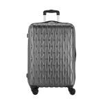 Safari Twister Recessed TSA Lock with Secure (Antitheft) Zipper 8 Wheels 56 Cms Small Cabin Trolley Bag Hard Case Polycarbonate 360 Degree Wheeling System Luggage, Gun Metal