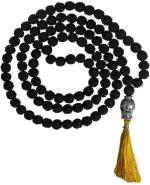 Shivoham Black Rudraksha Buddha Mala Dori Necklace