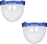 Windsor Blue Acrylic Bubble Face Shield With Elastic Safety Visor (Pack of 2)
