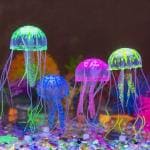 COLOURFUL Aquarium Decoration Action Toy - Jelly Fish - Small - Glowing Effect Cute Move