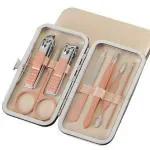 Adore OSHKOSH! 7 pc Pedicure ,Manicure & Ear Cleaning set with case(pink)