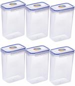 SKI Lock & Seal 1500ml 6 piece set food storage containers