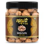 natural n Tasty Inshell Walnuts Akrot Sabut Akrut California Walnut Dry Fruits (Jar Pack 500 gram)