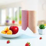 Homeleven Kitchen Reusable Super Absorbent Cleaning Wipes Towel Paper Roll Pack of 2 - Multicolor