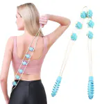 Tallin Manual Back Massager Trigger Point Roller Self Rope for Pain Relief Deep 6 Balls Massager