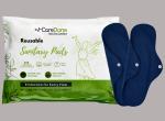 CareDone Reusable Sanitary Cloth Pads Ultra-Soft Cotton, Maximum Absorbency, Superior Leak Protection, Rash-Free Wear for Every Flow, and All-Day and Overnight Use (Pack of 2)