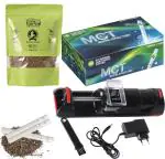 Royal Swag Combo Pack Automatic Electric Cigarette Injector Rolling Machine With Cigarette Tube Menthol Flavour Filter 100 count Tube And Premiun Herbal Mixture 100 gram