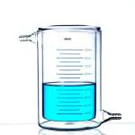 ABGIL Jacketed Reaction Beaker For Temperature Controlled Chemical And Biological Reactions 1000ml